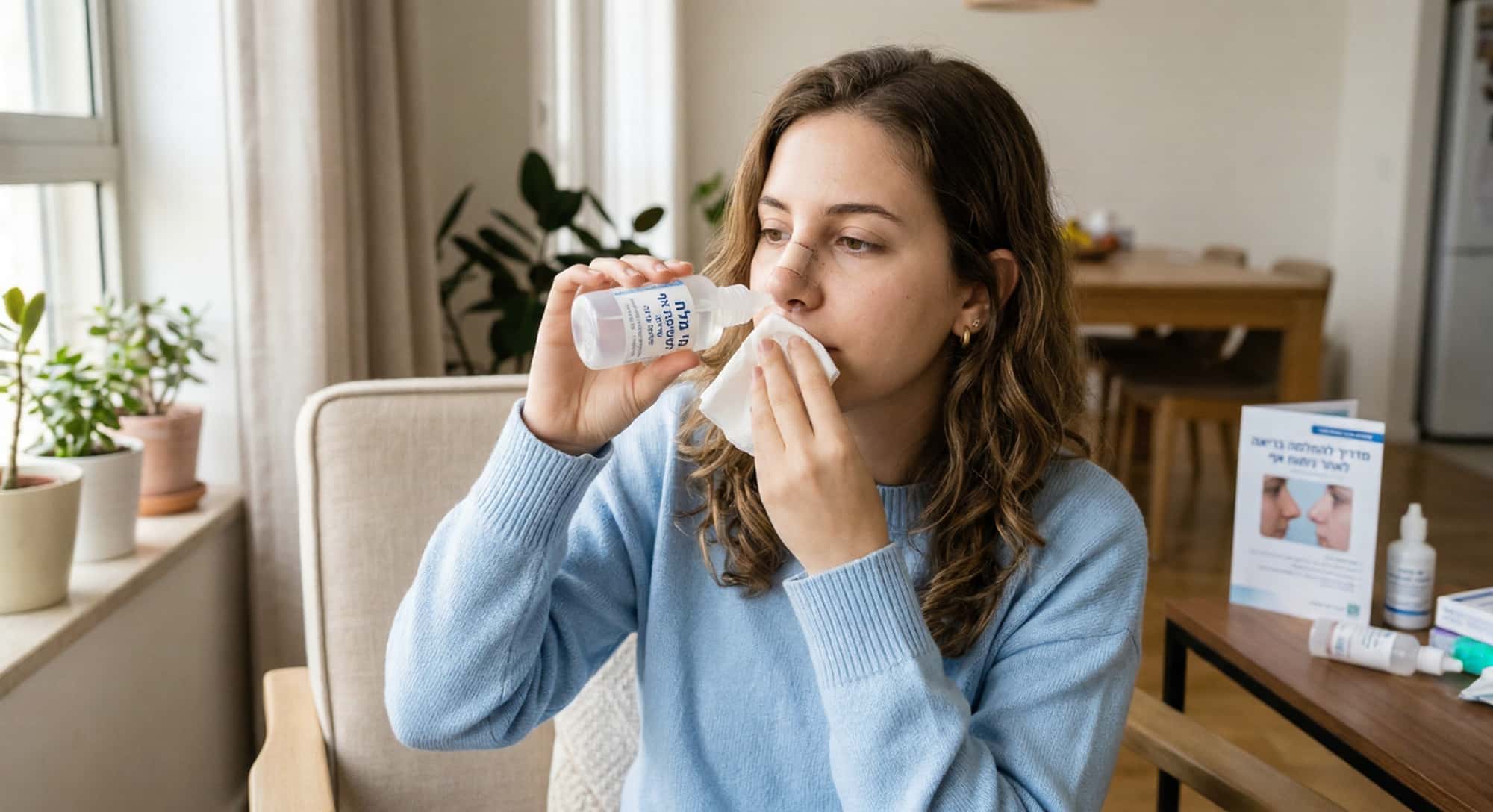 למה אסור לקנח את האף אחרי ניתוח אף